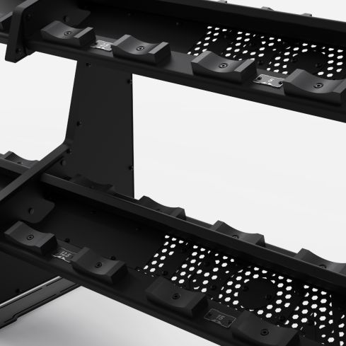 2 x 12.5kg-50kg Premium Dumbbells & Rack