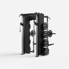 Iron Edge Armour Rack Combo with additional stainless steel uprights and weight plate storage options