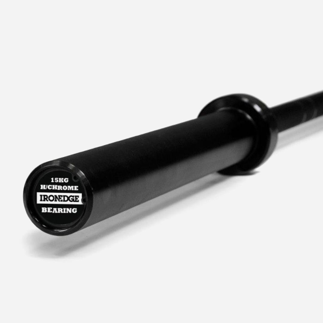 15kg Black Hard Chrome Barbell (Bearing)