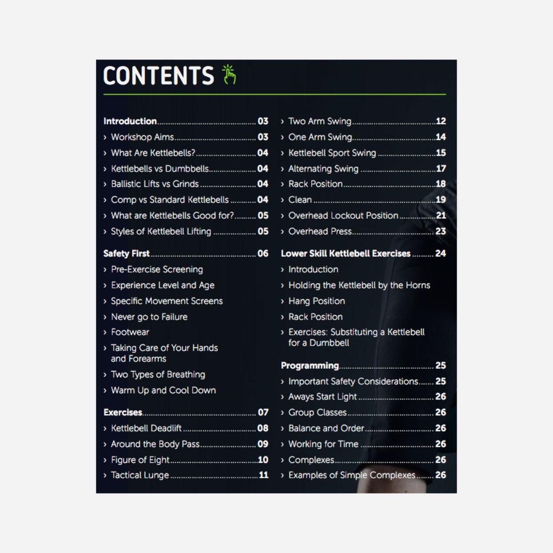 Kettlebell Lifting Level 1 - EBook