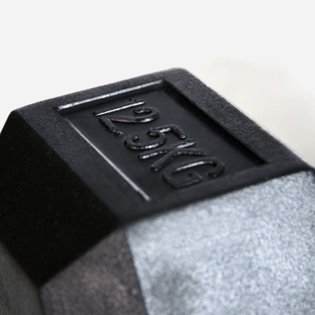 IE Hex Head Dumbbell Set 35-60kg (Pairs) with Double Rack