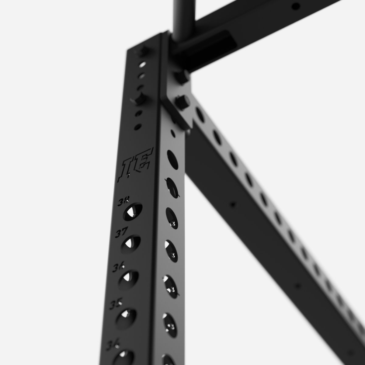 Iron Cage Half Rack with Shelving