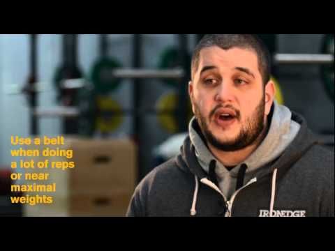 Leather Weightlifting Belt